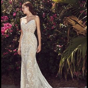 L’amour  calla Blanche wedding gown